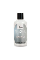 Front facing of an 8 ounce bottle of EzFlow TruGel Gel Cleanser with black cap cover
